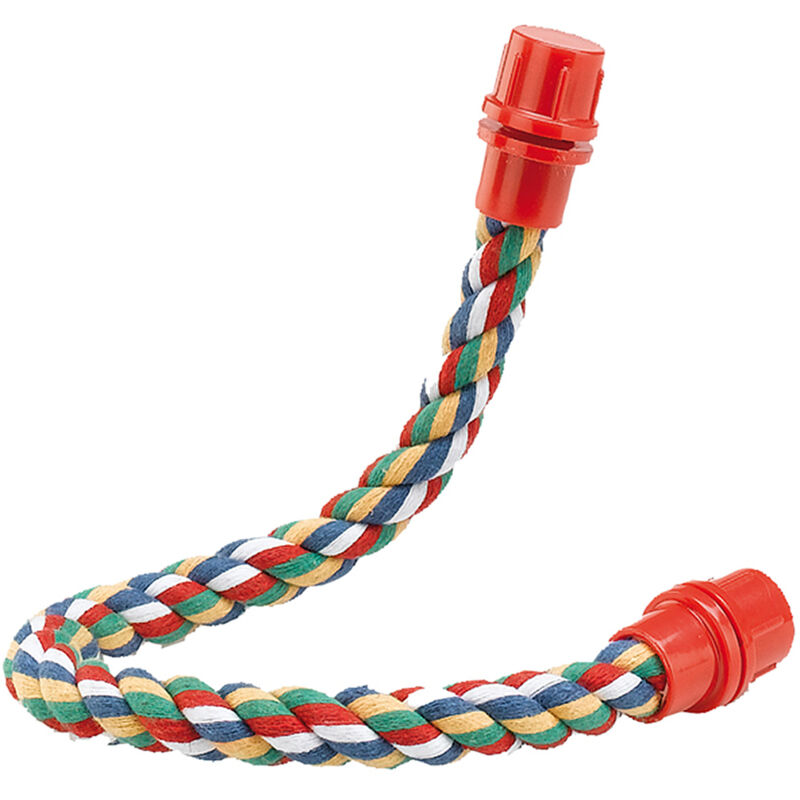 foto del prodotto posatoio pa 4112 posatoio in cotone intrecciato per pappagalli e cacatua. variante pa 4112 misure 1.6 x 37 cm ferplast