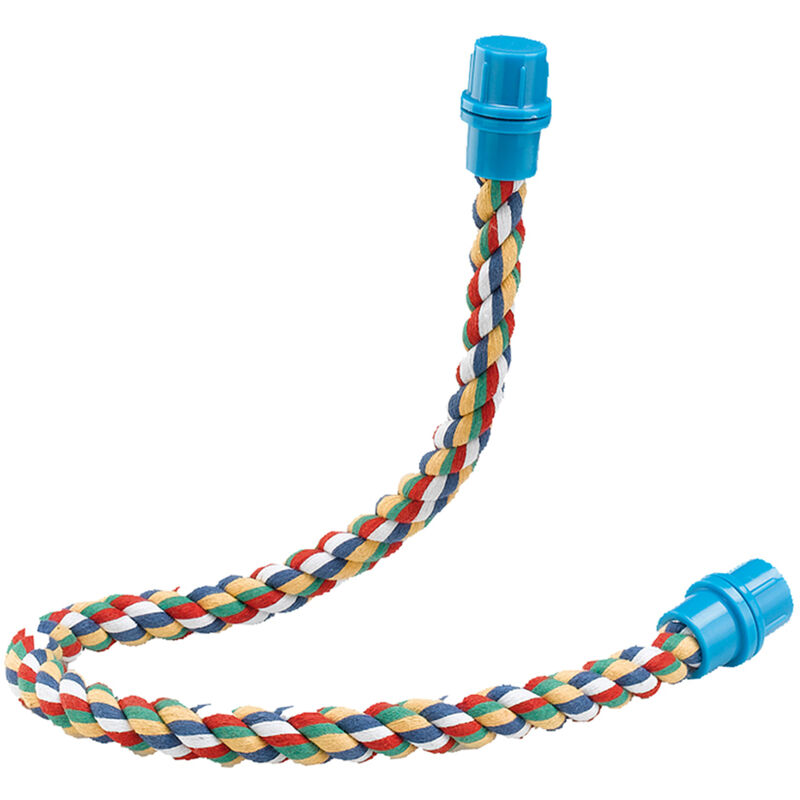 foto del prodotto posatoio pa 4112 posatoio in cotone intrecciato per pappagalli e cacatua. variante pa 4114 misure 1.8 x 66 cm ferplast