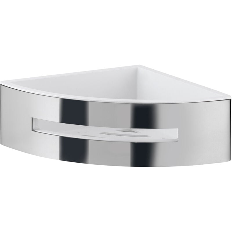 foto del prodotto poseidon porta oggetti doccia angolare cromato bianco codice prod 000077802300000 gedy