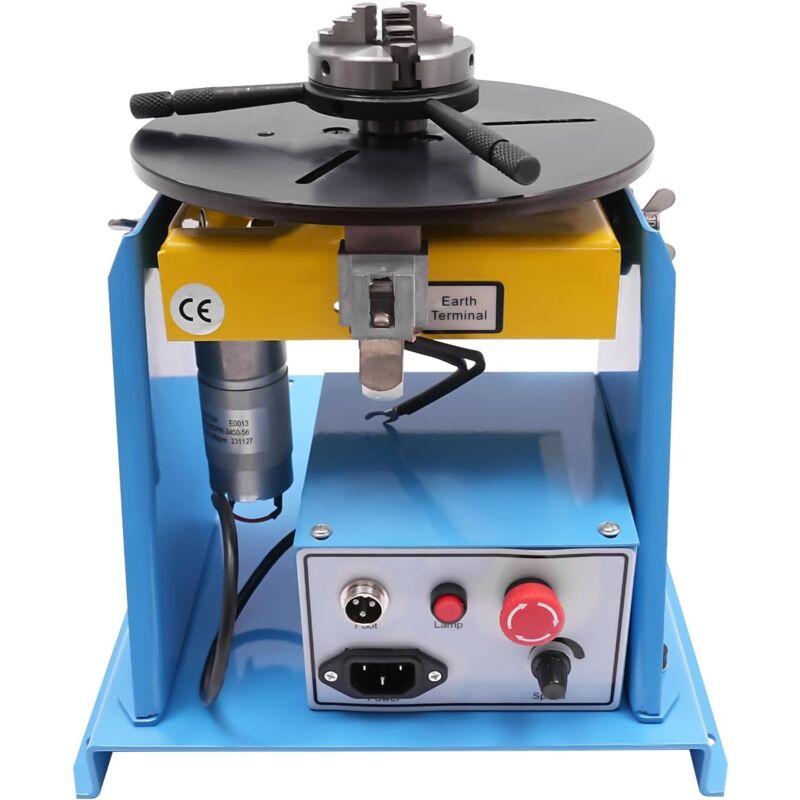 foto del prodotto posizionatore per saldatura, tavolo girevole per saldatura, 20 w con pedale, inclinazione manuale, 1 12 rpm, 90 , diametro del rivestimento triplo 65