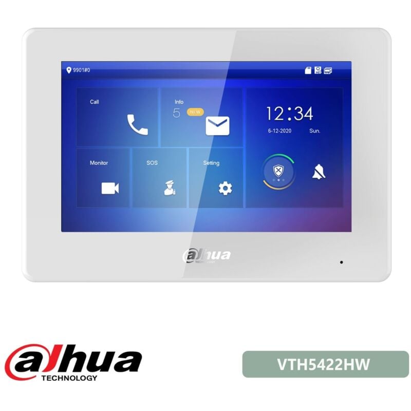 immagine 0 del prodotto postazione interna ip poe 2 fili bianco vth5422hw dahua