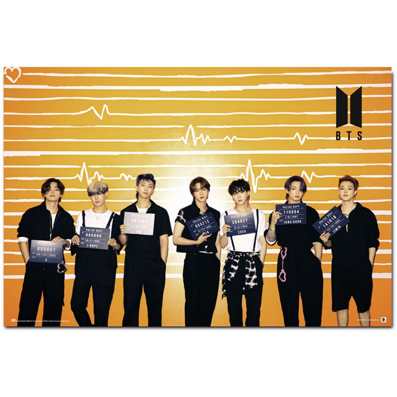 foto del prodotto poster bts polizia dipartimento.