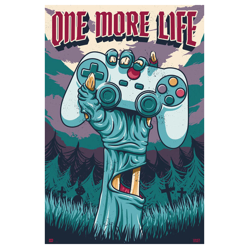 foto del prodotto poster gamer one more life