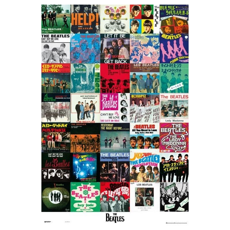 foto del prodotto poster le copertine dei beatles