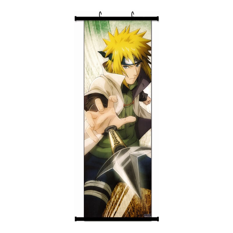foto del prodotto poster naruto, grande poster del fumetto naruto itachi uchiha, decorazione murale in tessuto, 90 x 30 cm
