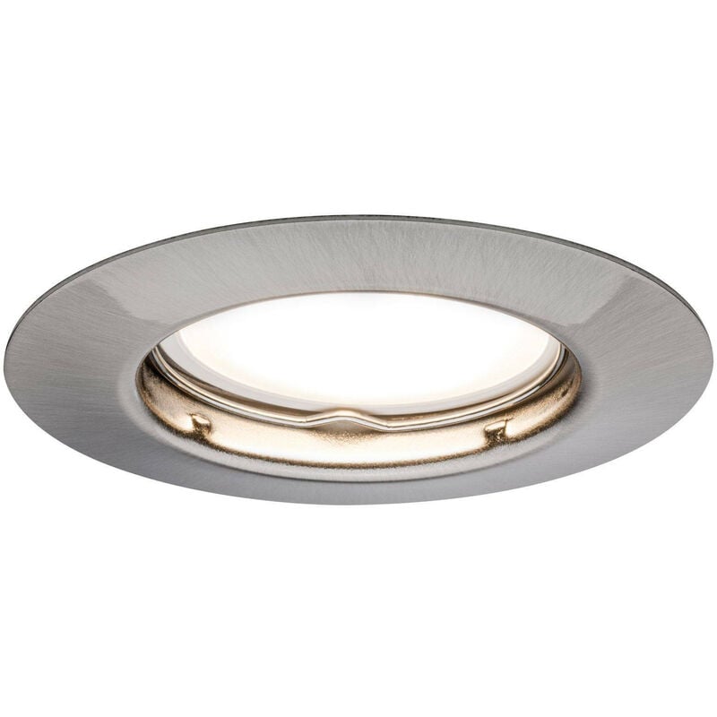foto del prodotto posto led integrato acciaio rotondo fisso gu10 4.5w paulmann 93659