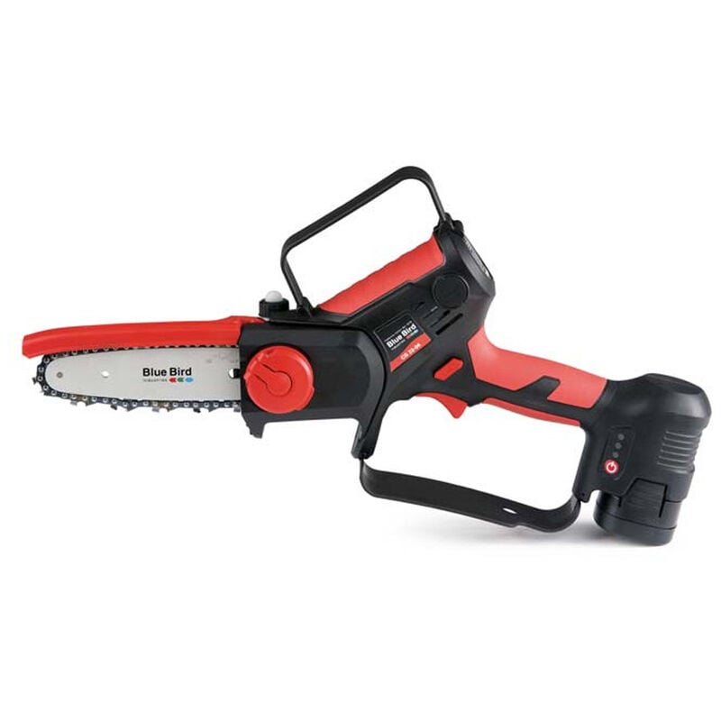 foto del prodotto potatore a batteria blue bird cs 22 06 2.5 ah barra 12 cm pompa olio manuale