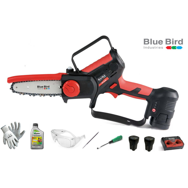 foto del prodotto potatore a batteria motosega potatrice 2 batterie cs 22-06 blue bird