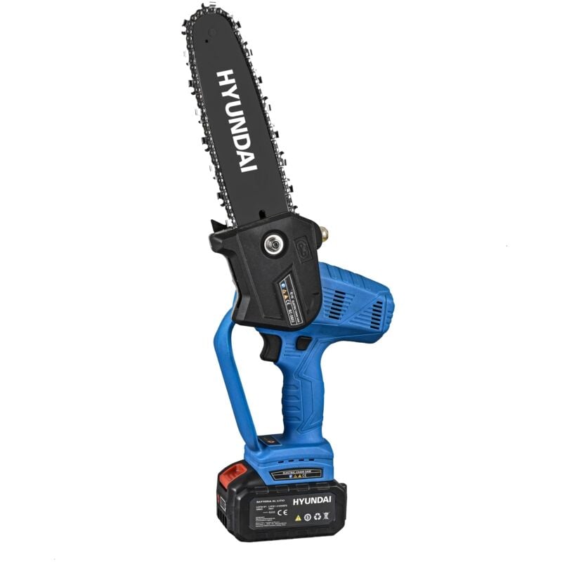 foto del prodotto potatore a catena a batteria hyundai 25320 barra 20 cm 18v 4ah