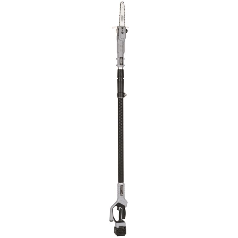 foto del prodotto potatore a catena telescopico a batteria volpi kvs70009 barra 19 cm 2 batterie 21,6v 4,0ah