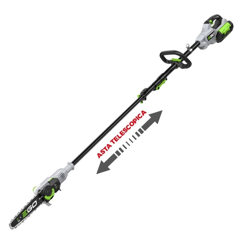 foto del prodotto potatore telescopico a batteria ego ps1000e lunghezza barra 25 cm motore chervon