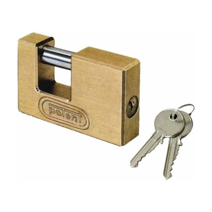 foto del prodotto potent lucchetto ottone mm 76 serrande
