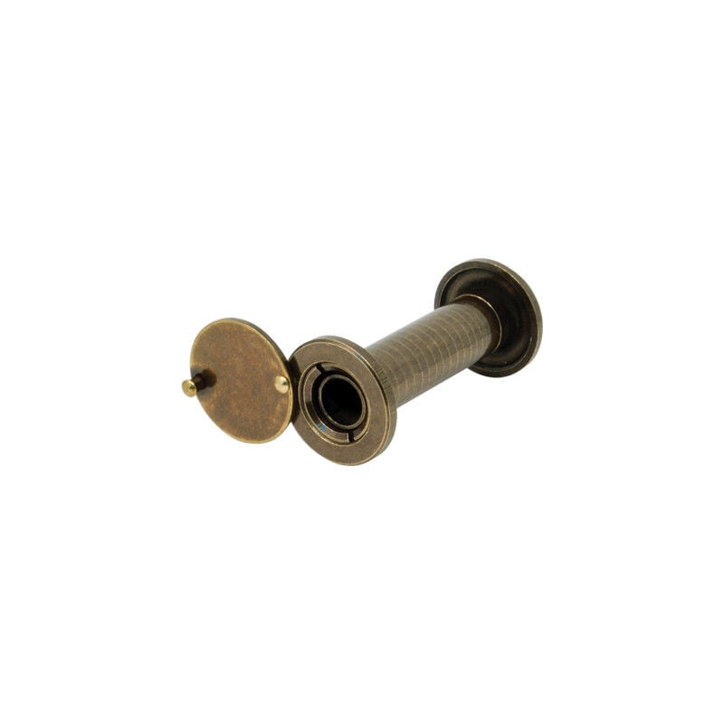 foto del prodotto potent - spioncino grandangolo porte finitura ottone bronzato f.mm 14 l.mm 70/120 - 1 pz