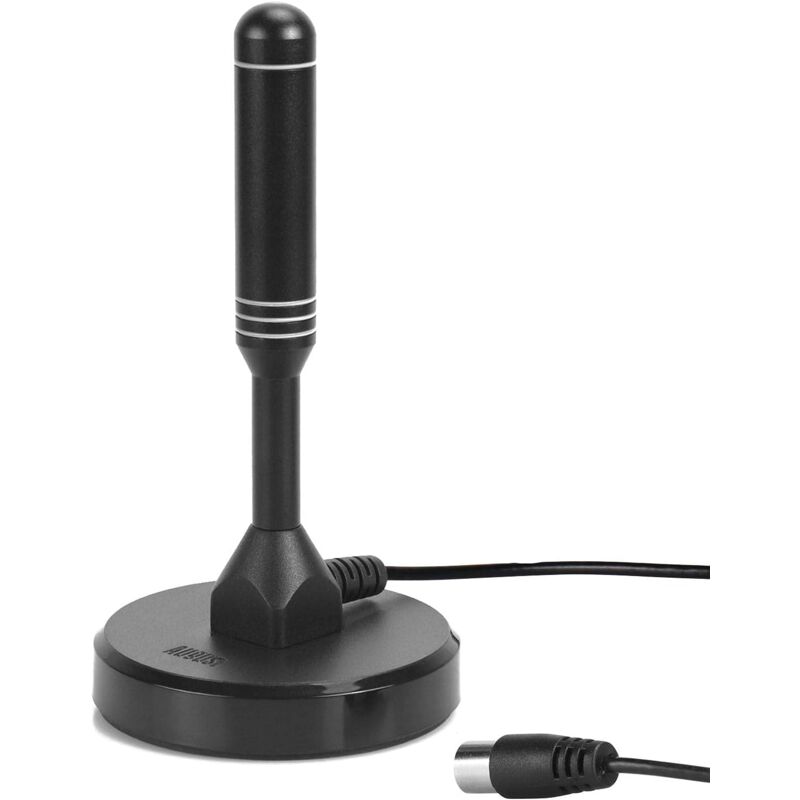 foto del prodotto potente antenna tv tnt hd per interni august dta240 digitale e digitale uhd francia, magnetica, piccola, portatile, uhf vhf per soggiorno,