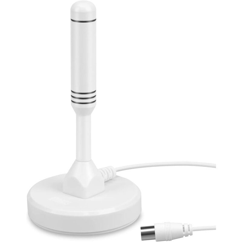 foto del prodotto potente antenna tv tnt hd per interni belgio august dta240 digitale e digitale uhd, magnetica, piccola, portatile, discreta, uhf vhf per soggiorno,