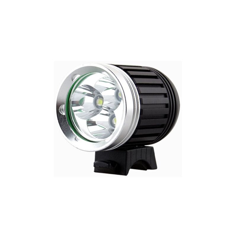 foto del prodotto potente lampada per bicicletta a led mtb, illuminazione mtb, faro per bicicletta a led ricaricabile impermeabile, 3600 lm, 3 t6 cree xm l, 4 modalit 