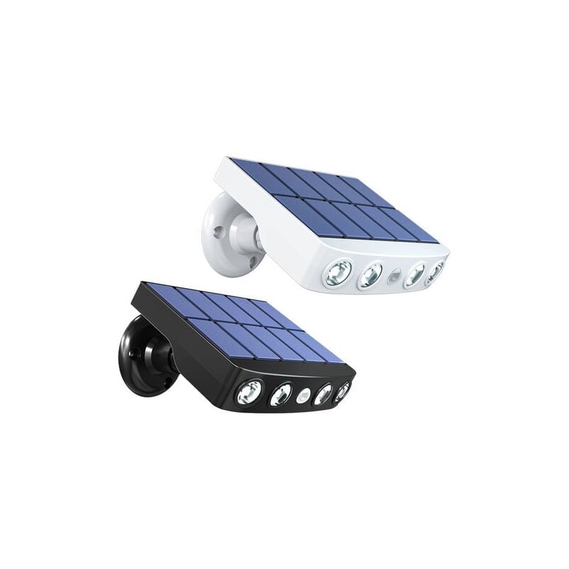foto del prodotto potente luce solare con sensore di movimento, luce solare a led per esterni da giardino impermeabile, faretto per sentieri da giardino, strade, luce