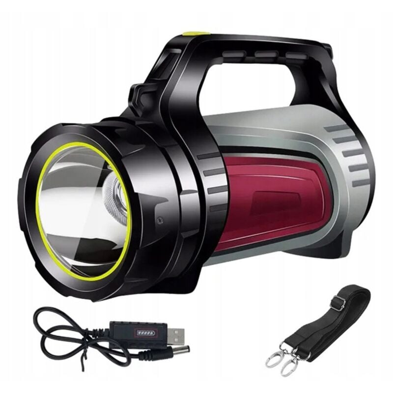 foto del prodotto potente powerbank ricaricabile con torcia a led