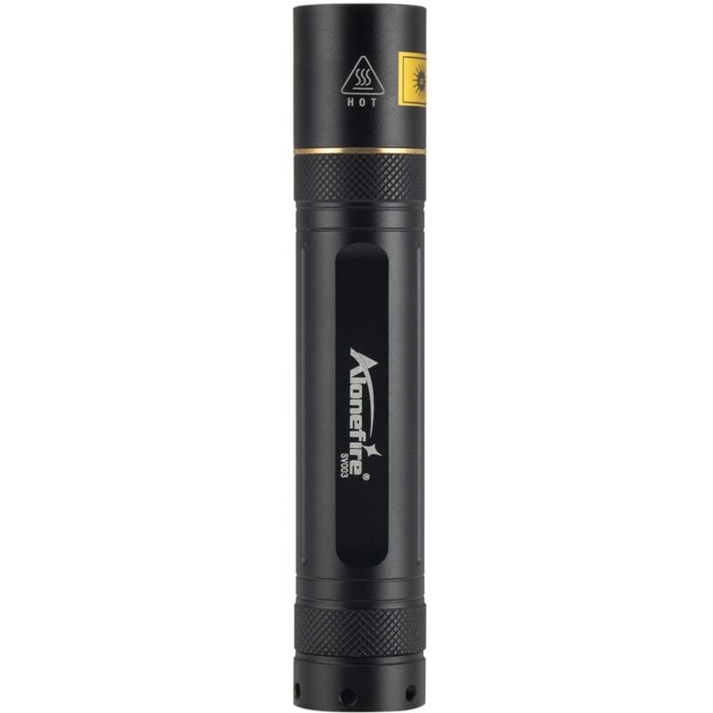 foto del prodotto potente torcia led uv da 10 w 365 nm, luce nera uv ricaricabile con caricabatterie, batteria al litio