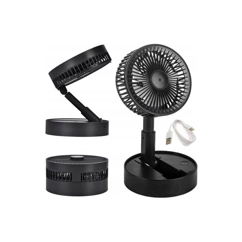 foto del prodotto potente ventilatore da tavolo con supporto usb mini