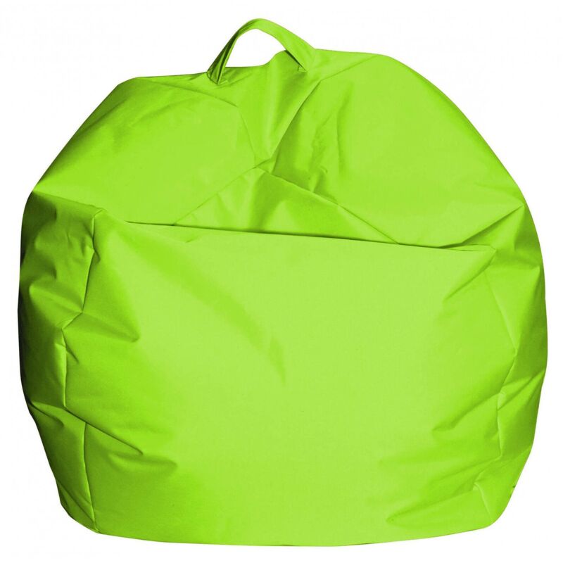 foto del prodotto pouf ascia, poltrona multiuso, poltroncina sacco, pouf poggiapiedi, made in italy, 65x65 h50 cm, verde talamo italia
