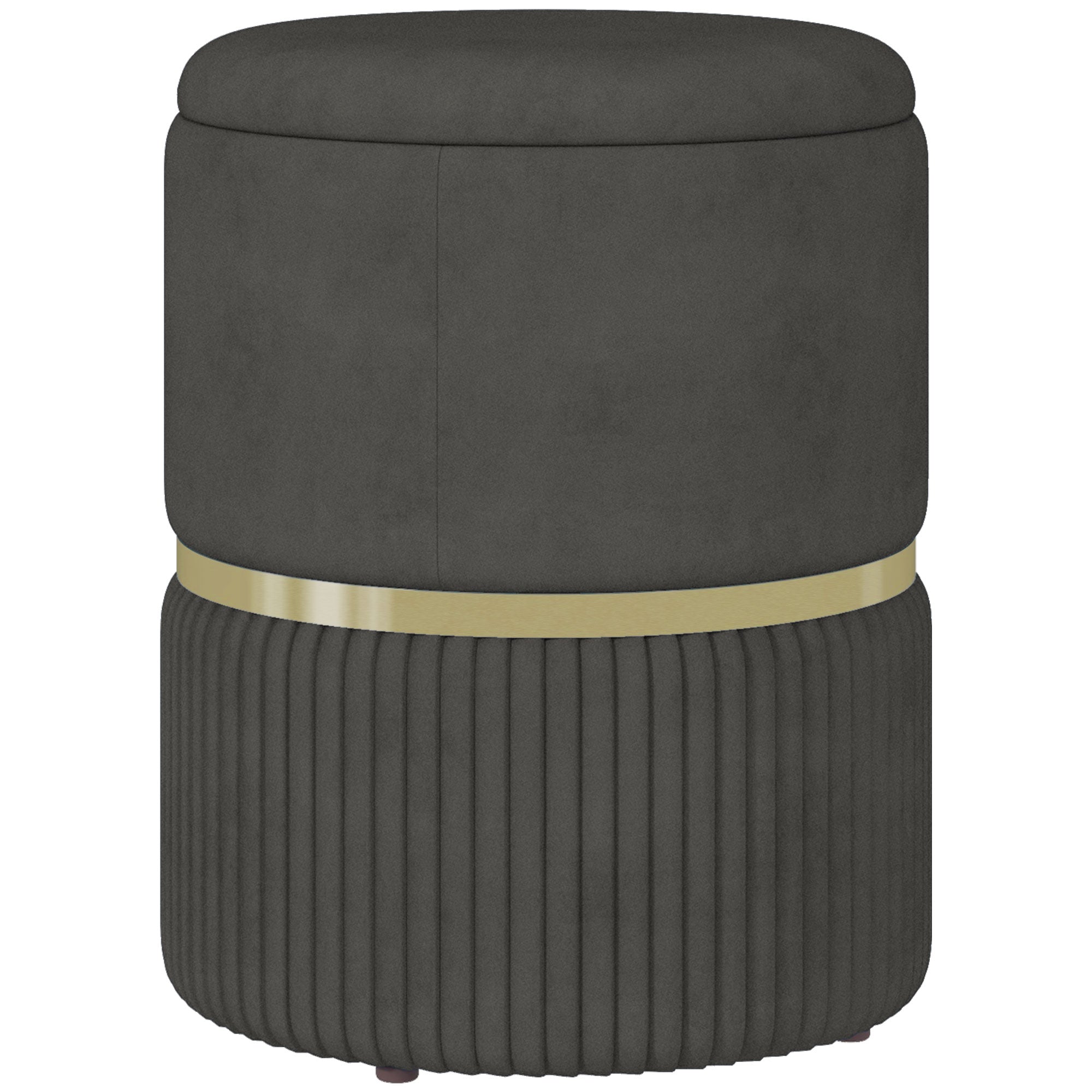foto del prodotto pouf contenitore 120 kg max 36x36x44 cm per soggiorno ingresso e camera in poliestere