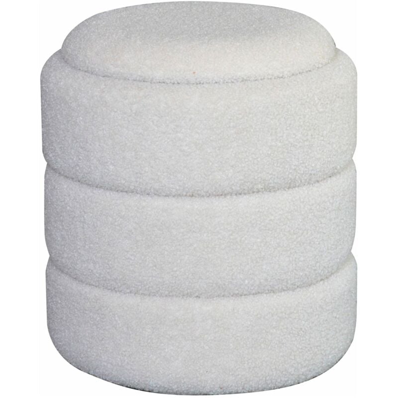 foto del prodotto pouf contenitore in tessuto morbido poggiapiedi chubby sgabello per casa soggiorno camera da letto salotto divano tavolino rotondo poltrona beige