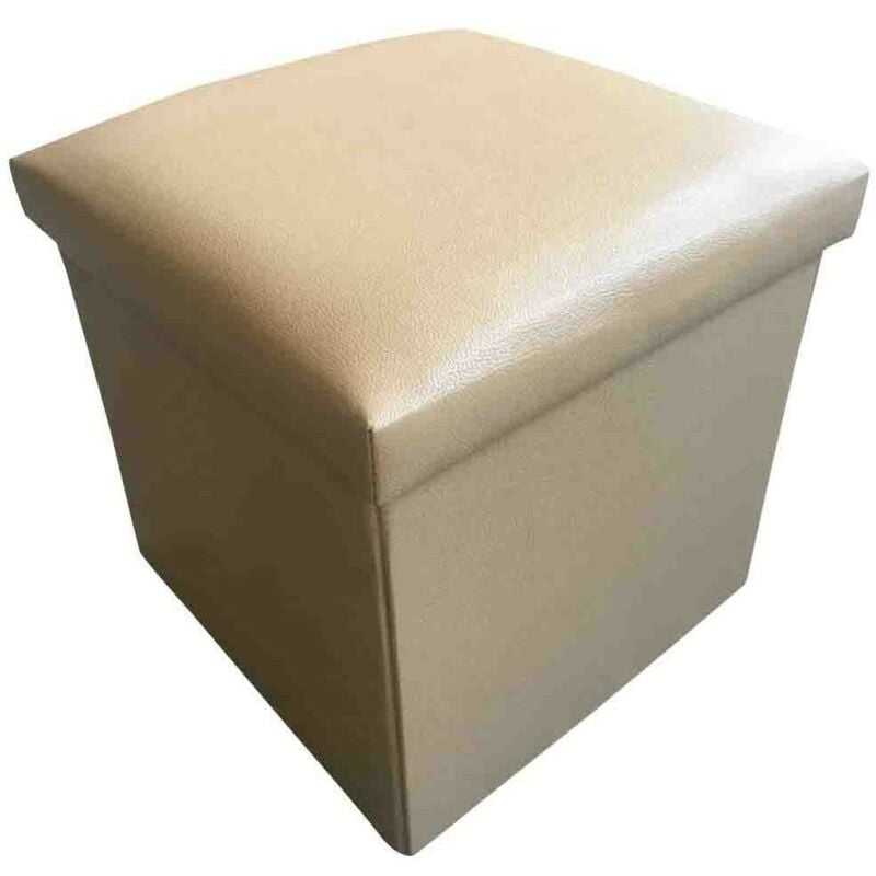 foto del prodotto pouf contenitore poggiapiedi eddy unito beige