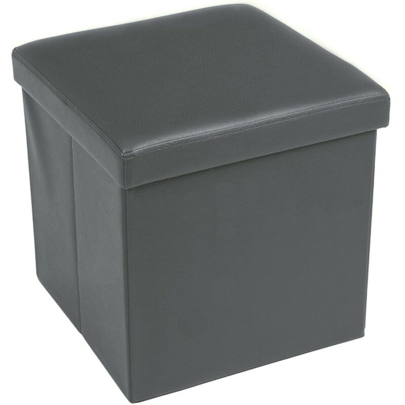 foto del prodotto pouf contenitore poggiapiedi eddy unito grigio