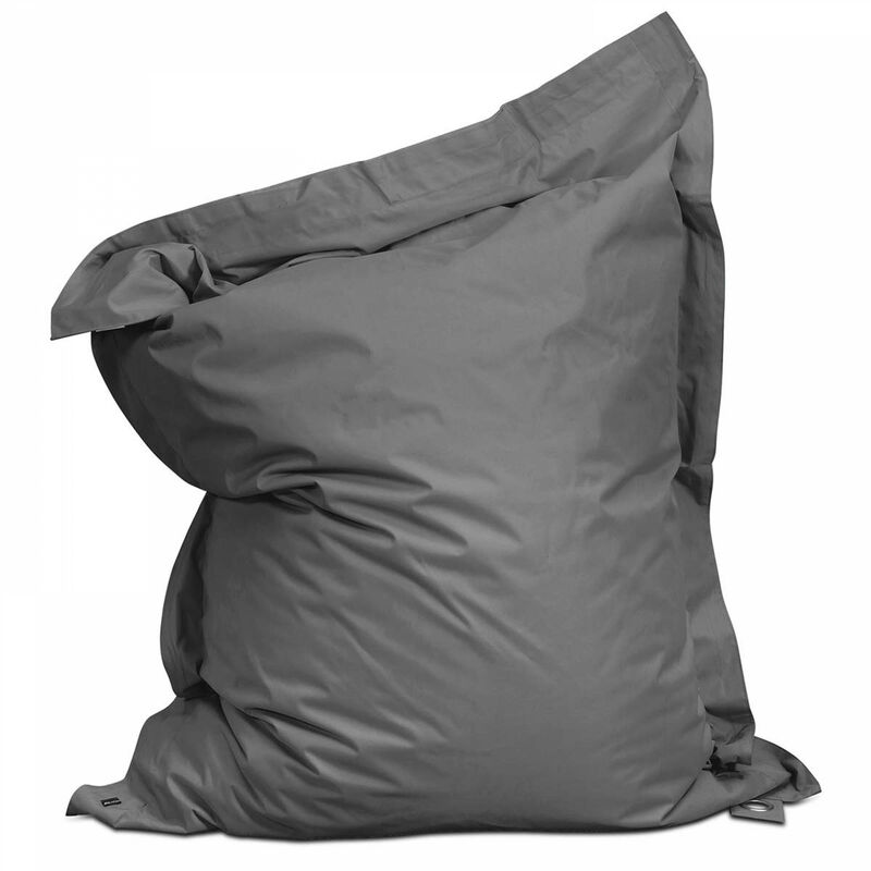 foto del prodotto pouf da giardino in poliestere grigio 180 x 145 cm