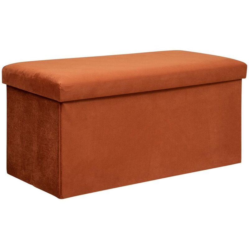 foto del prodotto pouf doppio pieghevole in velluto lilou 76x38cm ambra atmosphera cr ateur d int rieur
