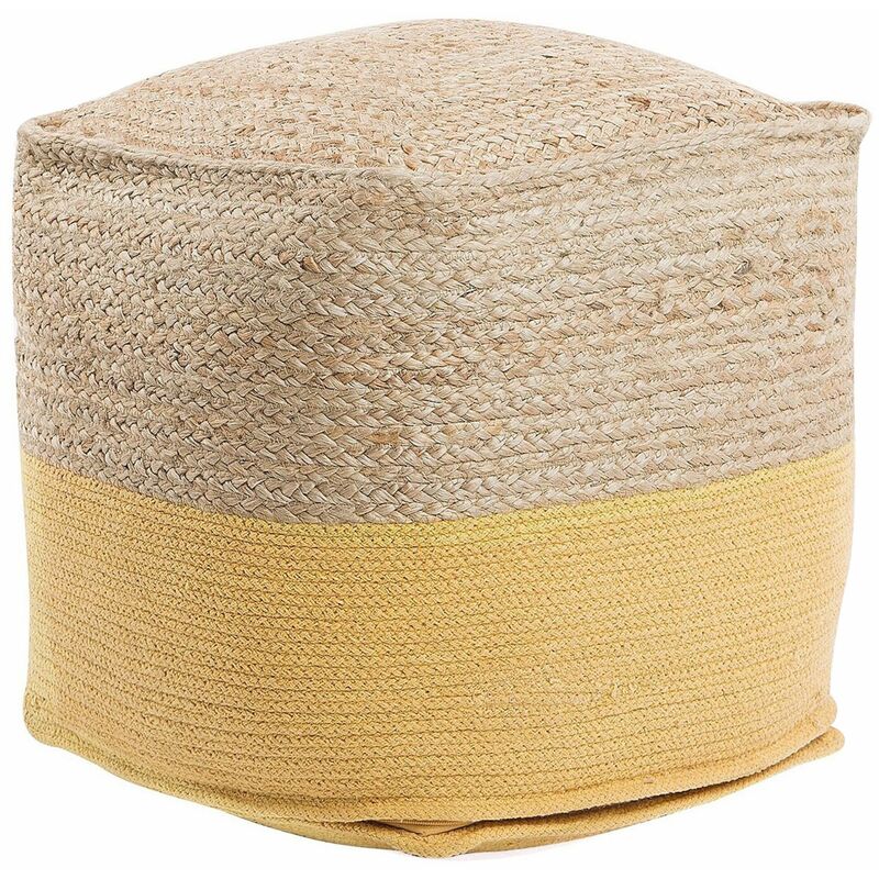 foto del prodotto pouf giallo 44x44cm kirama