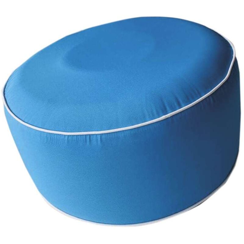 foto del prodotto pouf gonfiabile blu
