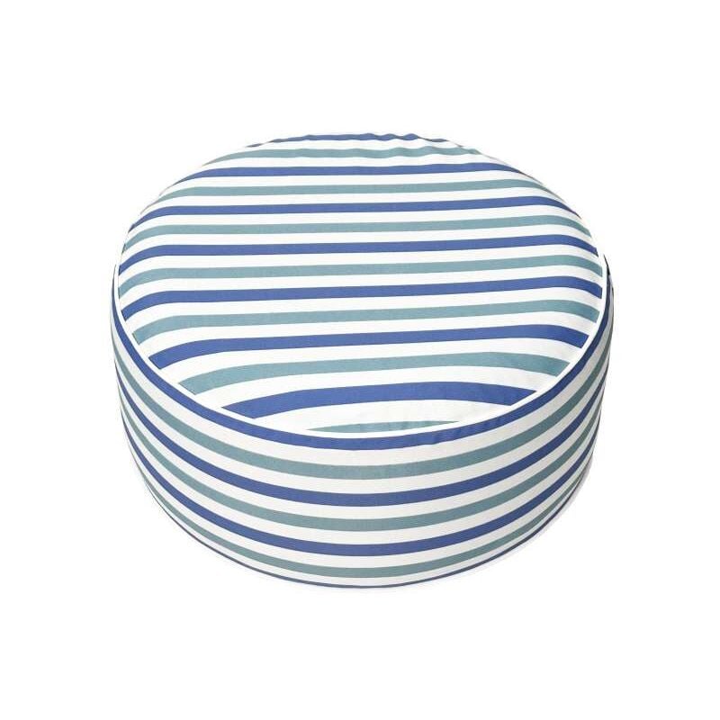foto del prodotto pouf gonfiabile domo mea righe blu 53x23 cm