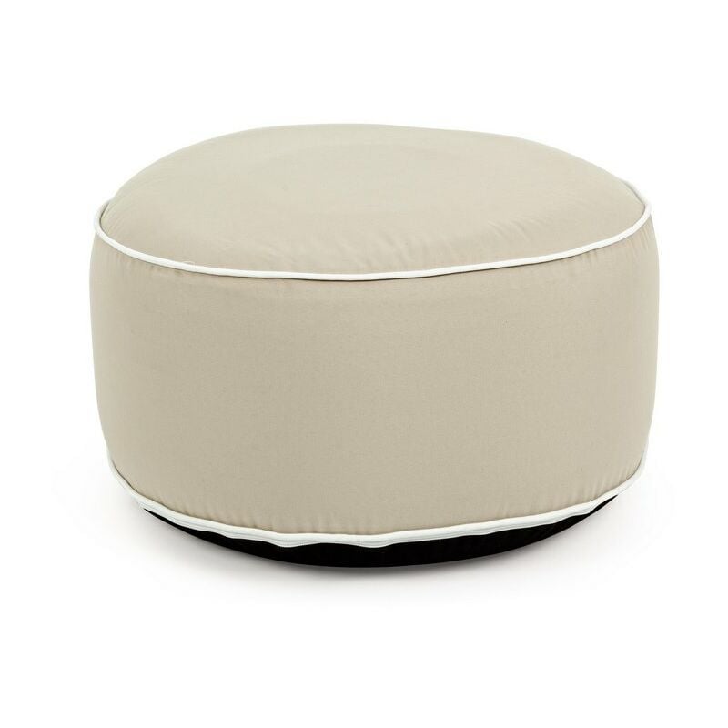 foto del prodotto pouf idrorepellente rihanna gonfiabile beige diametro 53 h.23 sfoderabile