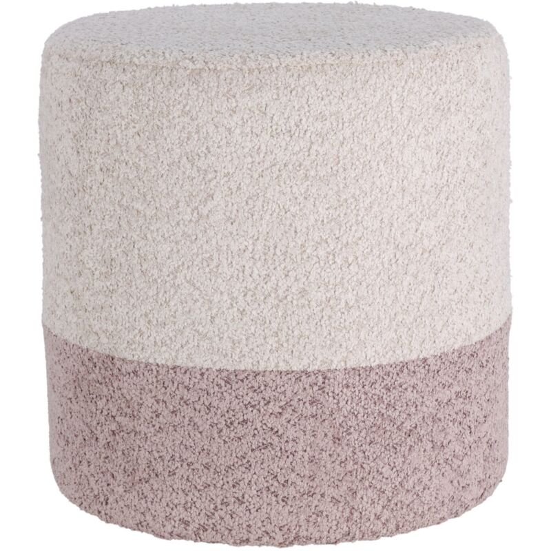 foto del prodotto pouf in tessuto, 35cm, colore beige rosa, natale, cassepanche