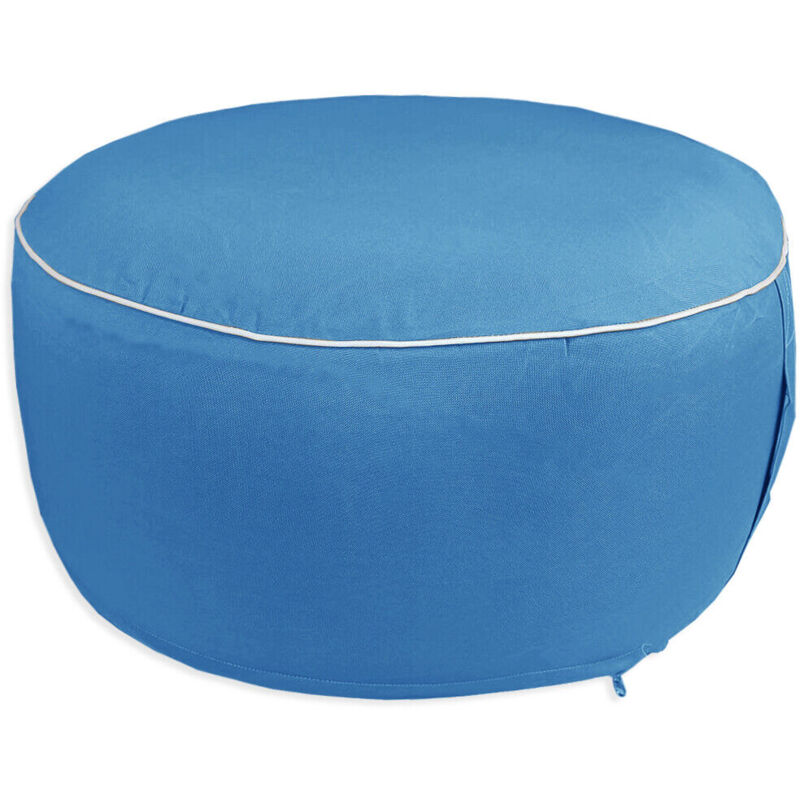 foto del prodotto pouf in tessuto con cuscino gonfiabile seduta giardino sfoderabile da esterno