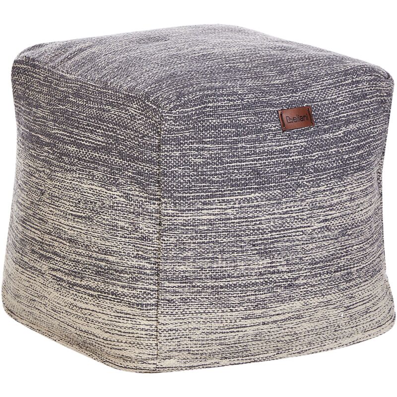 foto del prodotto pouf in tessuto grigio chiaro 40 x 40 cm hirri