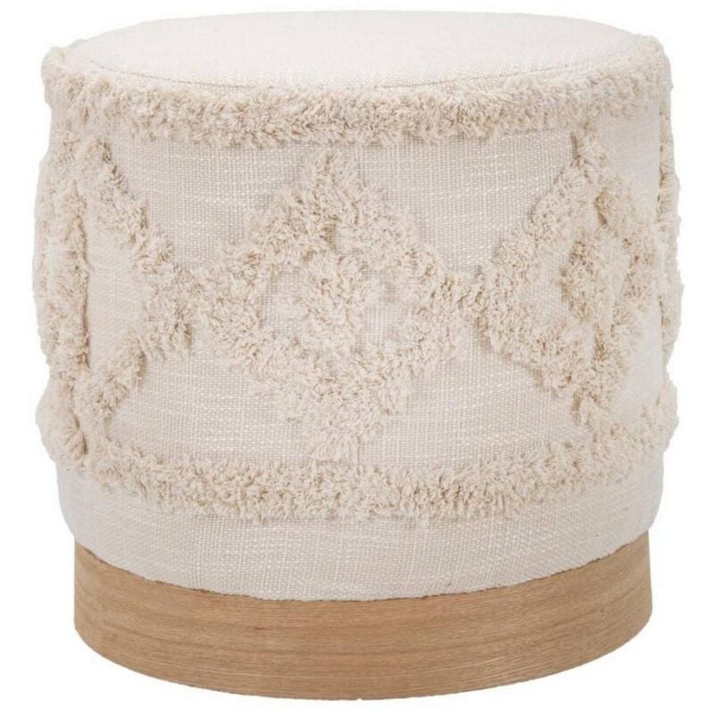foto del prodotto pouf khaled, poltrona multiuso, poltroncina sacco, pouf poggiapiedi, 40x40 h40 cm, bianco dmora
