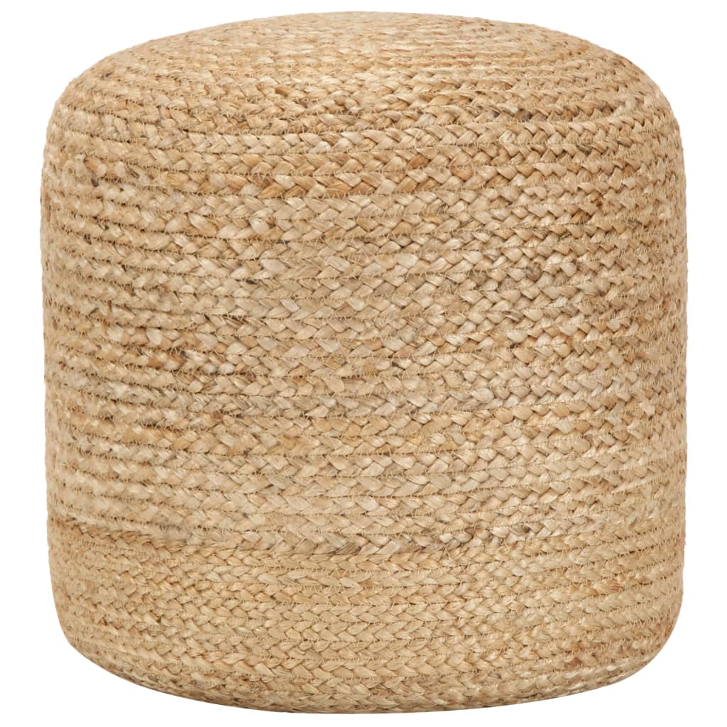 foto del prodotto pouf lavorato a mano 40x45 cm in juta cod mxl 71353