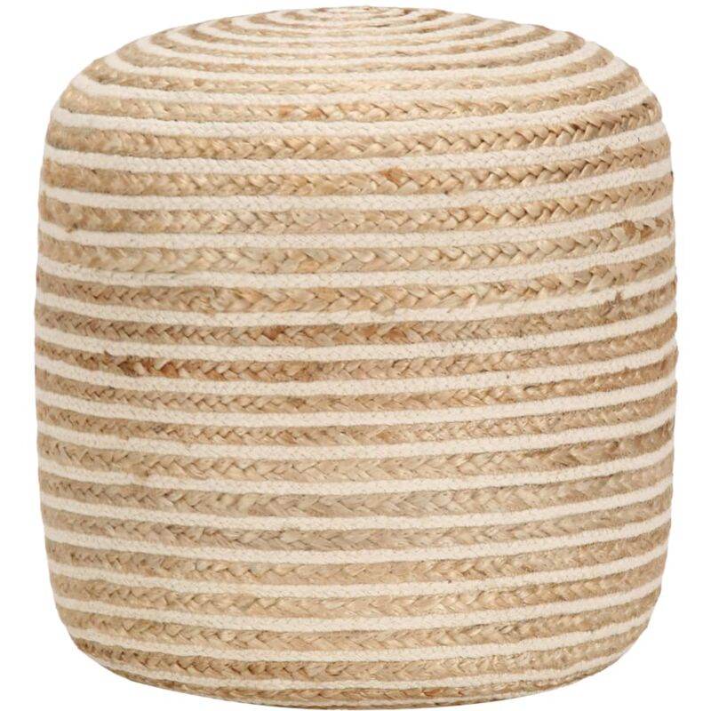 foto del prodotto pouf lavorato a mano 40x45 cm in juta - vidaxl