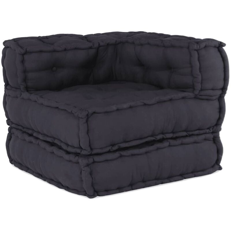 foto del prodotto pouf modulare antracite 70x70x54 in tessuto vidaxl