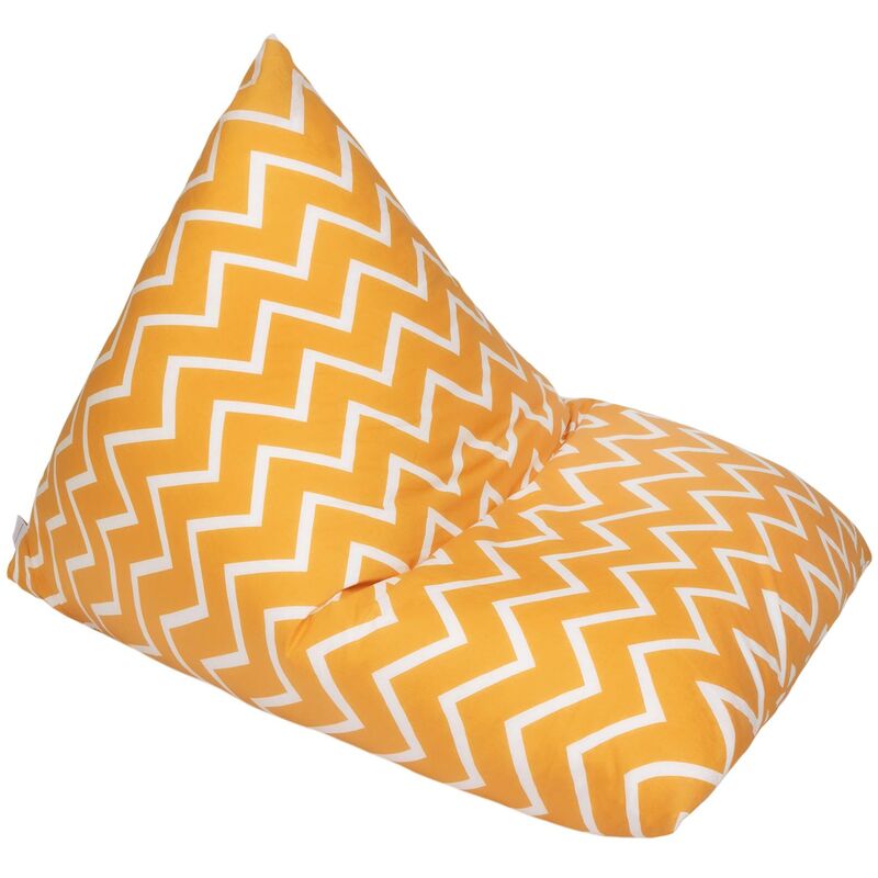 foto del prodotto pouf per bambini per giocare e rilassarsi, 96x120x96 cm pouf a sacco per bambini a forma di piramide per sale giochi e soggiorni, pouf da interno per