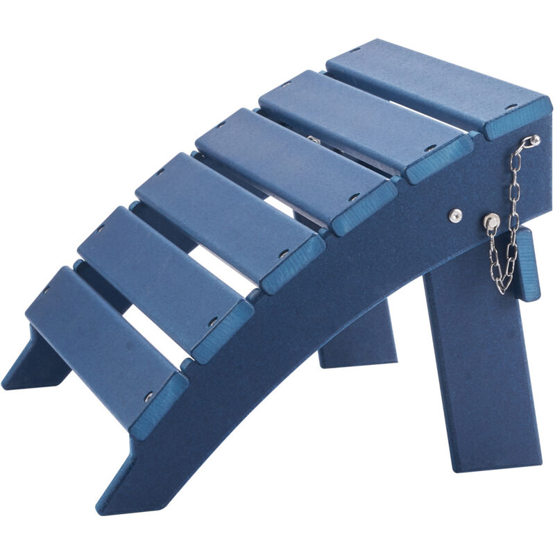 foto del prodotto pouf pieghevole adirondack 15,7l x 18,9w x 13h pollici hdpe, poggiapiedi resistente alle intemperie per sedia adirondack, ideale per veranda esterna,