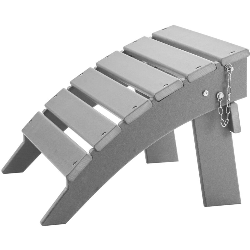 foto del prodotto pouf pieghevole adirondack 16,9l x 18,9w x 13h pollici hdpe, poggiapiedi resistente alle intemperie per sedia adirondack, ideale per veranda esterna,