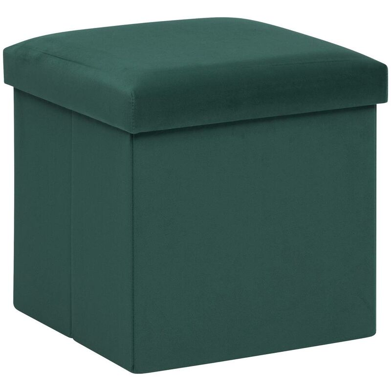 foto del prodotto pouf pieghevole tess 38x38cm verde cedro atmosphera cr ateur d int rieur
