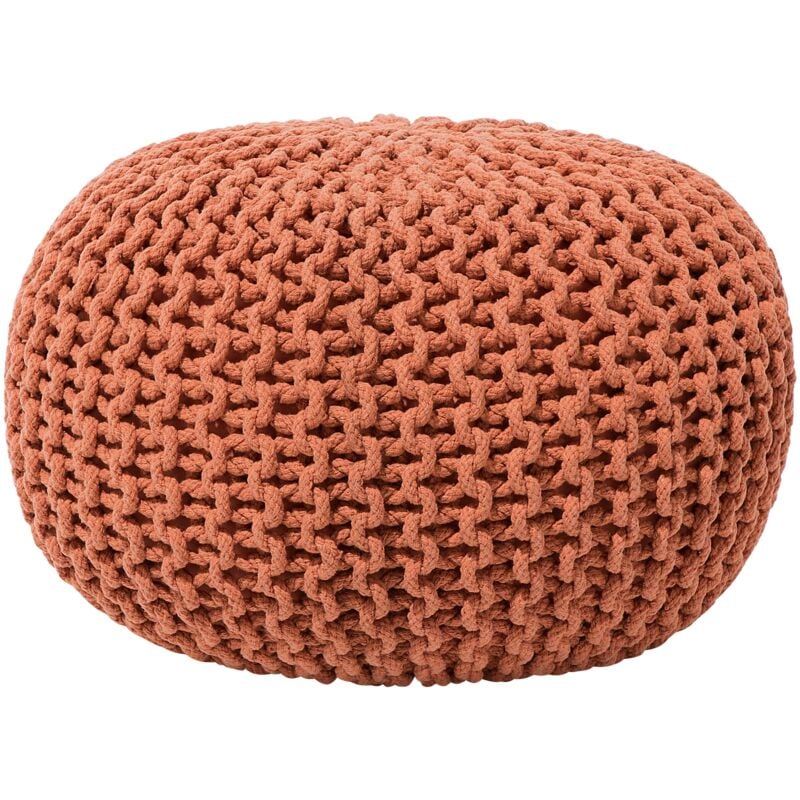 foto del prodotto pouf poggiapiedi in tessuto rame 40 x 25 cm conrad