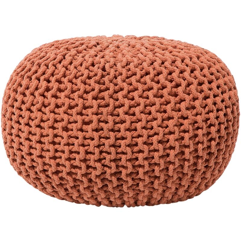 foto del prodotto pouf poggiapiedi in tessuto rame 50 x 35 cm conrad