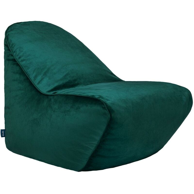 foto del prodotto pouf poltrona a sacco per soggiorno poltrona pouf con schienale alto per rilassarsi pouf a sacco per giochi tessuto in velluto foresta