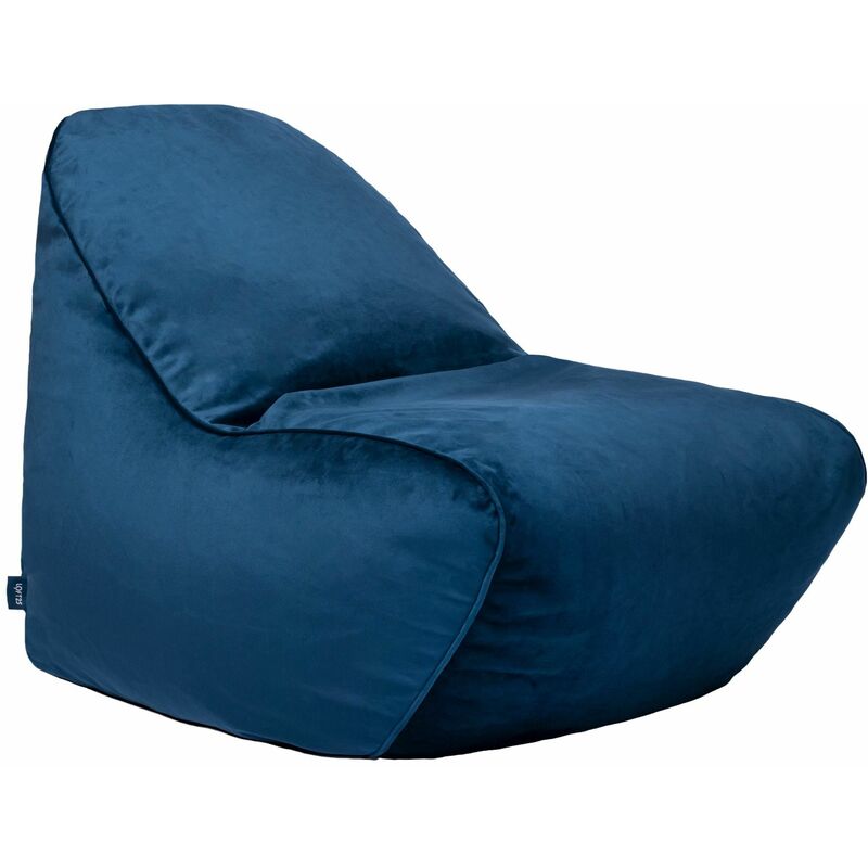 foto del prodotto pouf poltrona a sacco per soggiorno poltrona pouf con schienale alto per rilassarsi pouf a sacco per giochi tessuto in velluto pacifico